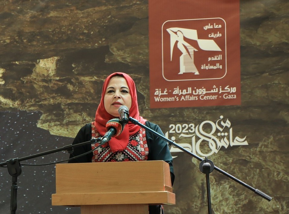 في يوم المرأة العالمي  أ.آمال صيام تؤكد على الدور الفاعل للمرأة في مرحلة الإنعاش وإعادة إعمار قطاع غزة