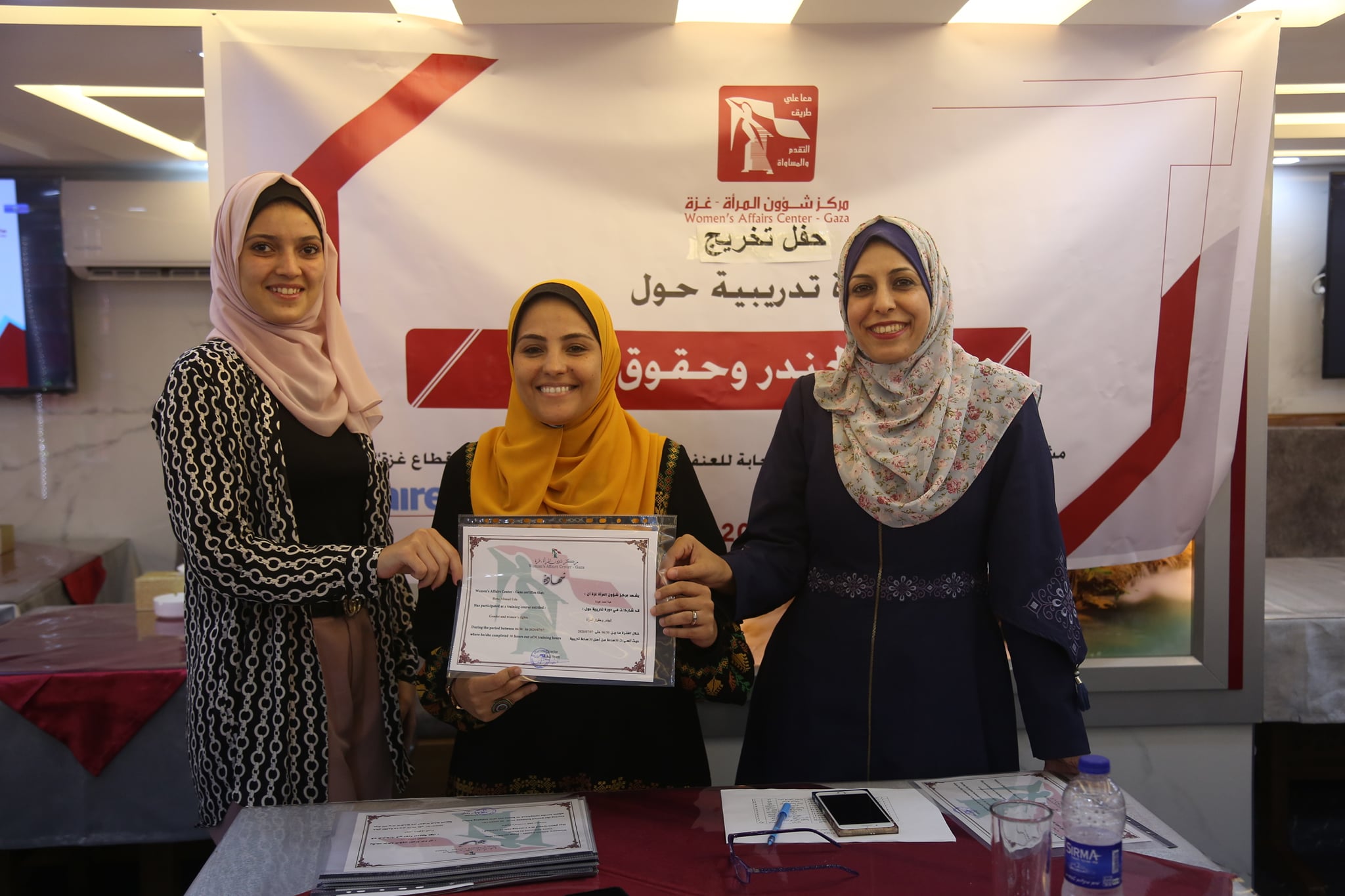 في يوم الشباب العالمي مركز شؤون المرأة يختتم تدريب "الجندر وحقوق المرأة" لطلبة|ات الجامعات