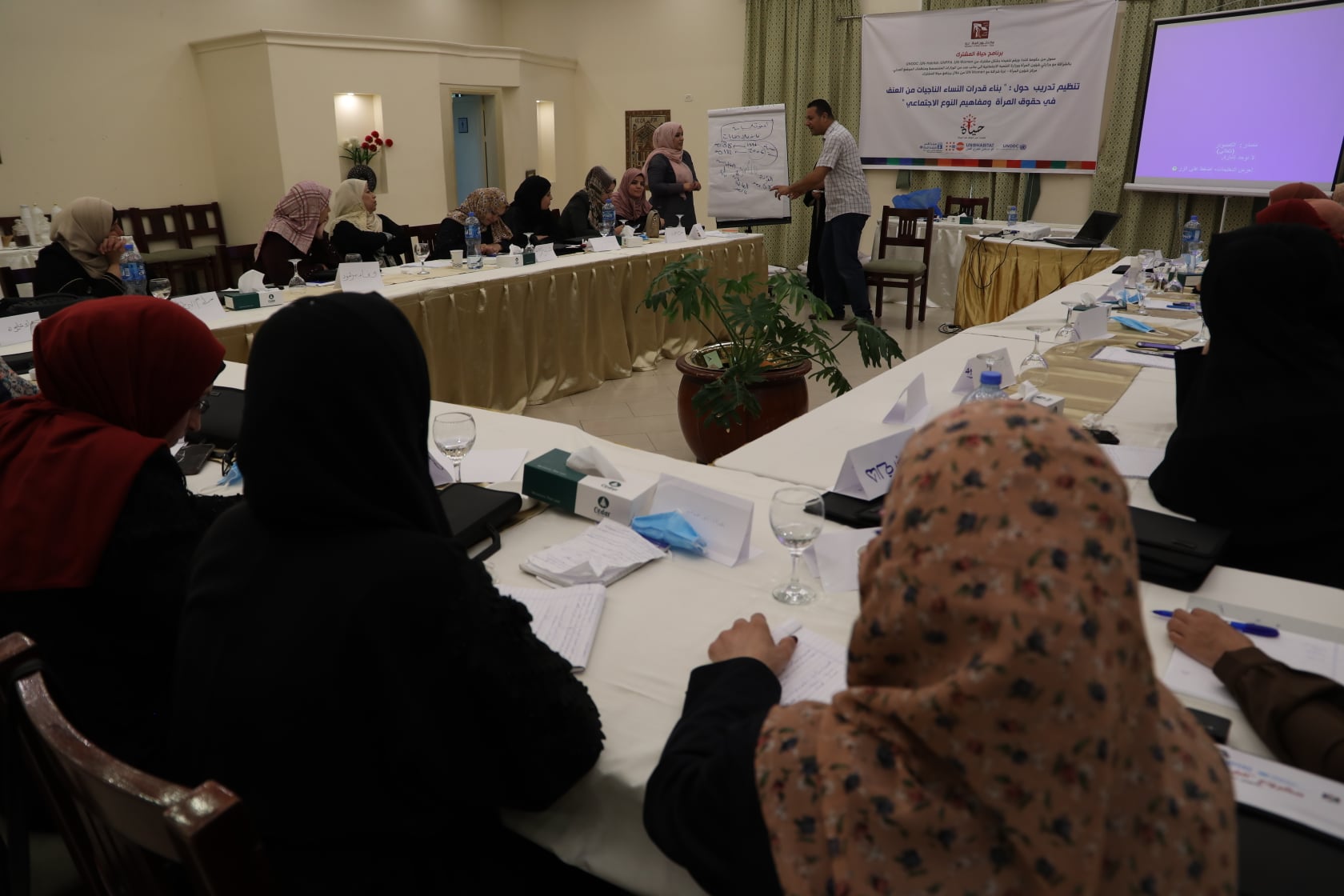 حول "بناء قدرات النساء الناجيات من العنف المبني على النوع الاجتماعي"